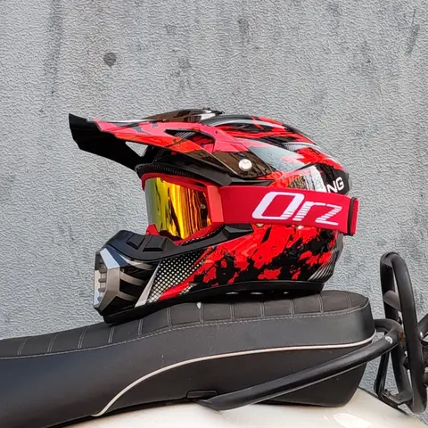 Offroad motorcykelhjälm cykel DH downhill helhjälm ATV all terräng strandcykelhjälm Capacite Cross Casco Motocross 6 best sales Rockstar Motocross - №6