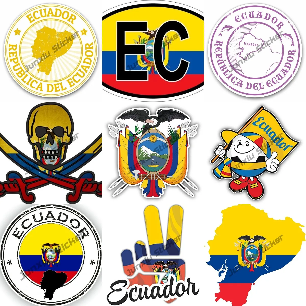 

Map with Flag Inside Ecuador Sticker EC Ecuador Country Code Oval Sticker Decal Self Adhesive Ecuador Decal Die Cut Glue Sticker
