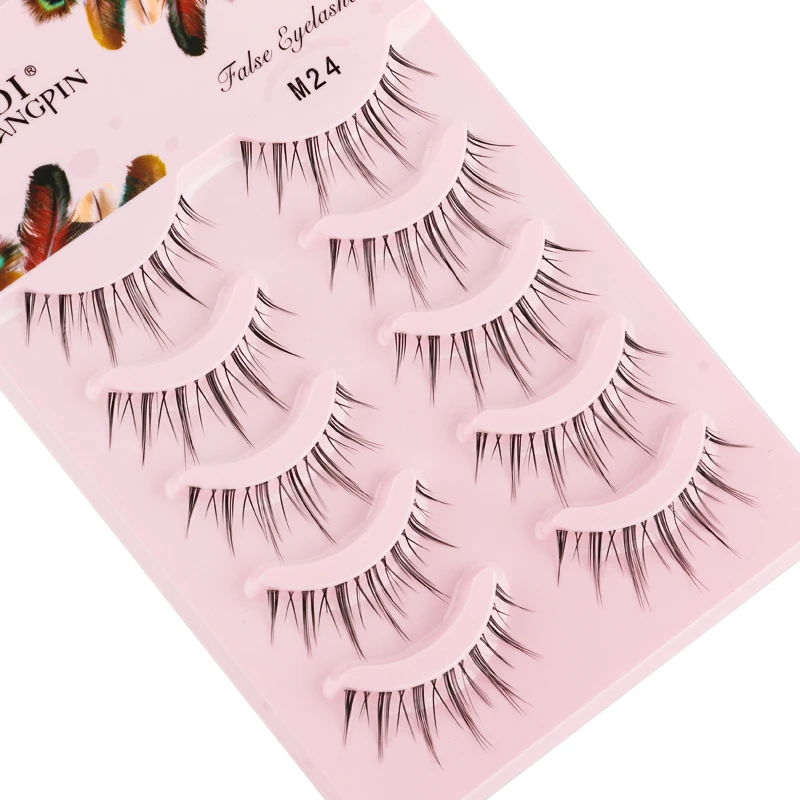 3/5/7pairs Natural Daily Makeup False Eyelashes Little Devil Eyelash Clear Band Faux Cils Anime Mink Lash Extension Manga Lashes