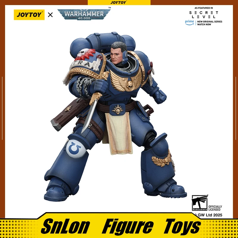 

JOYTOY 1/18 Action Figure Warhammer 40K Ultramarines Titus with Laurels of Victory Re-issue Version Anime Model Toy