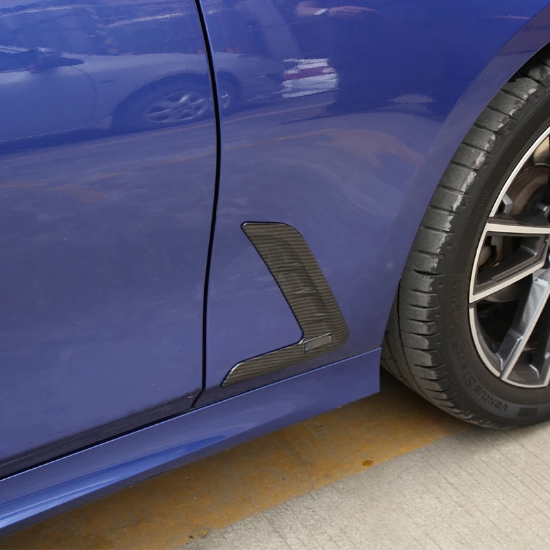 Pair Car Air Flow Wing Vent Trim Side Fender Sticker Decoration For BMW 3 Series G20 G28 2021 2022 2023 Car Styling