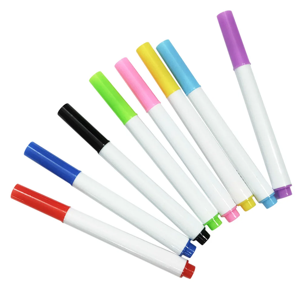 

8 Pcs Erasable Whiteboard Marker Washable Markers Children Painting Erasing Pens Dry Erase Portable Classroom Easy to Wipe