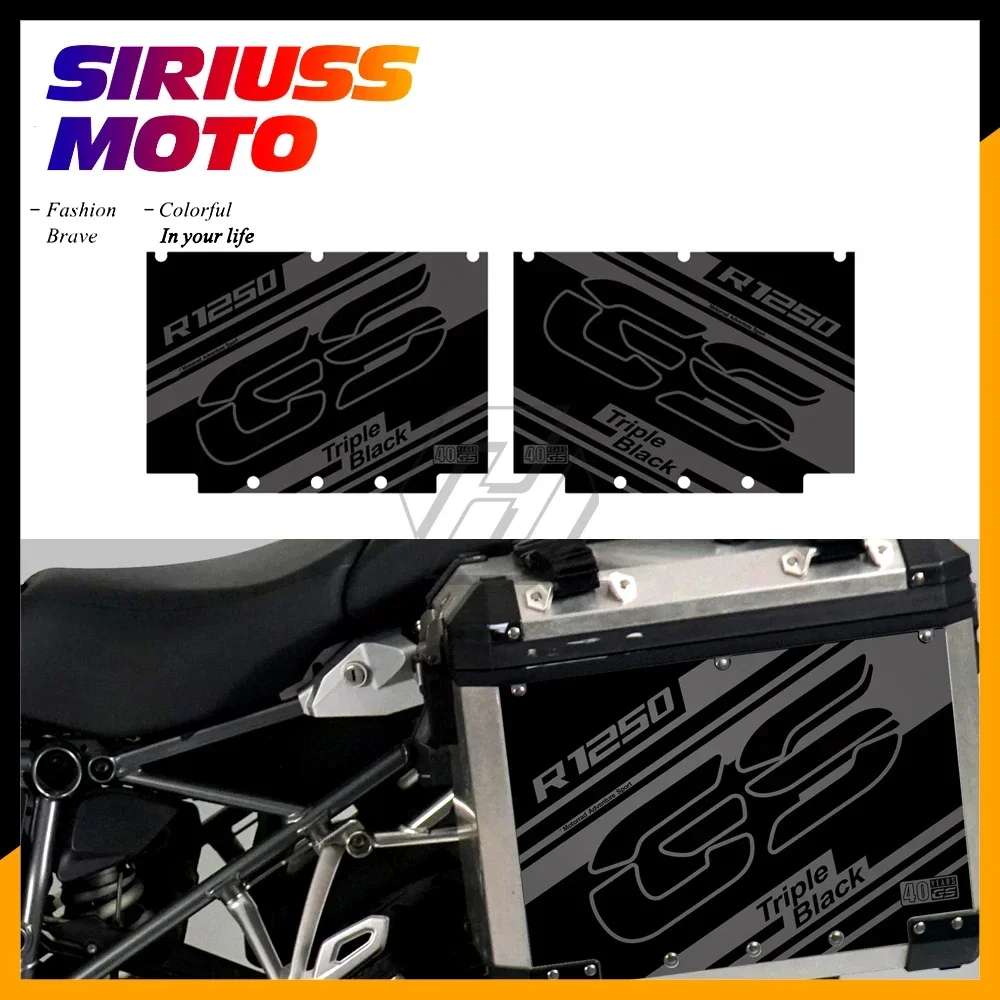 

Мотоциклетный тройной черный чехол-наклейка для BMW Motorrad, алюминиевая коробка, кофры R1200GS R1250GS Adventure 2004-2021