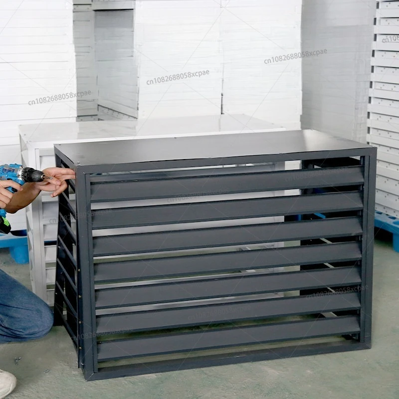 

Air Conditioner Outer Machine Cover Blinds Aluminum Alloy Cover *** Air Conditioner Outer Machine Protective Cover Rainproof