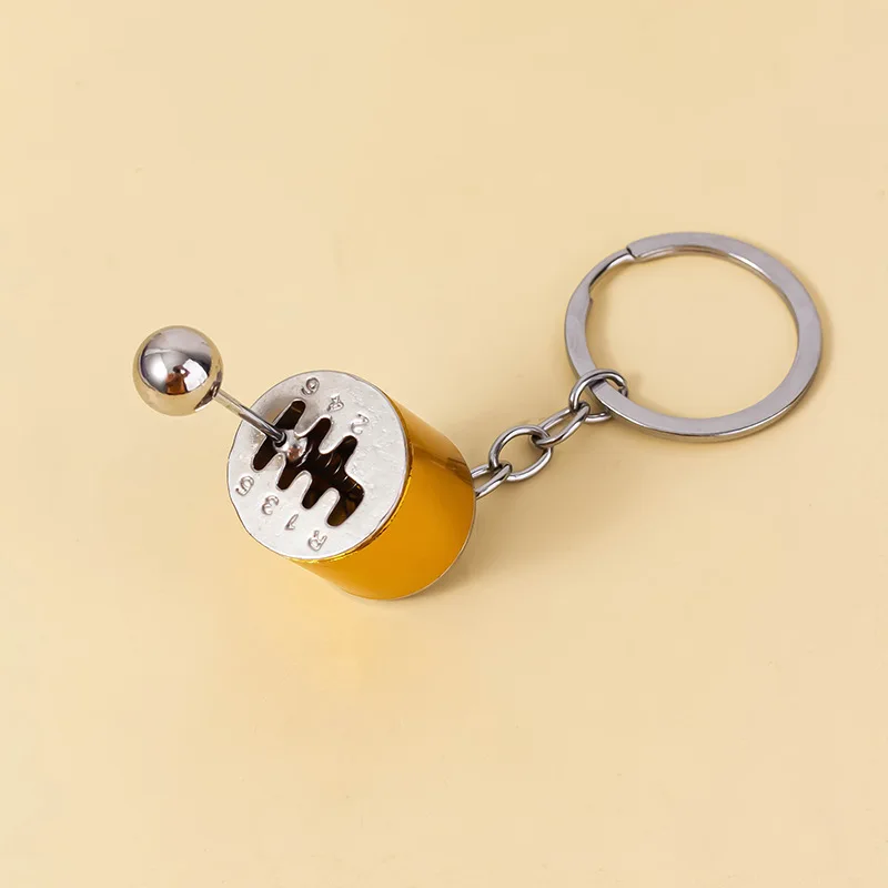 1PCS Car Modification Pendant Six Gear Shift Keychain Car Pendant Shifter Metal Keychain Charms image 2