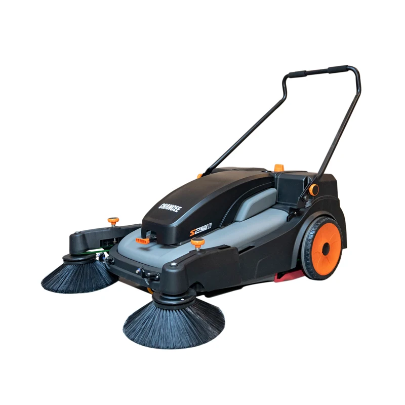 S2Pro Ручная подметальная машина для прогулок полов Электрическая подметальная машина для чистки полов