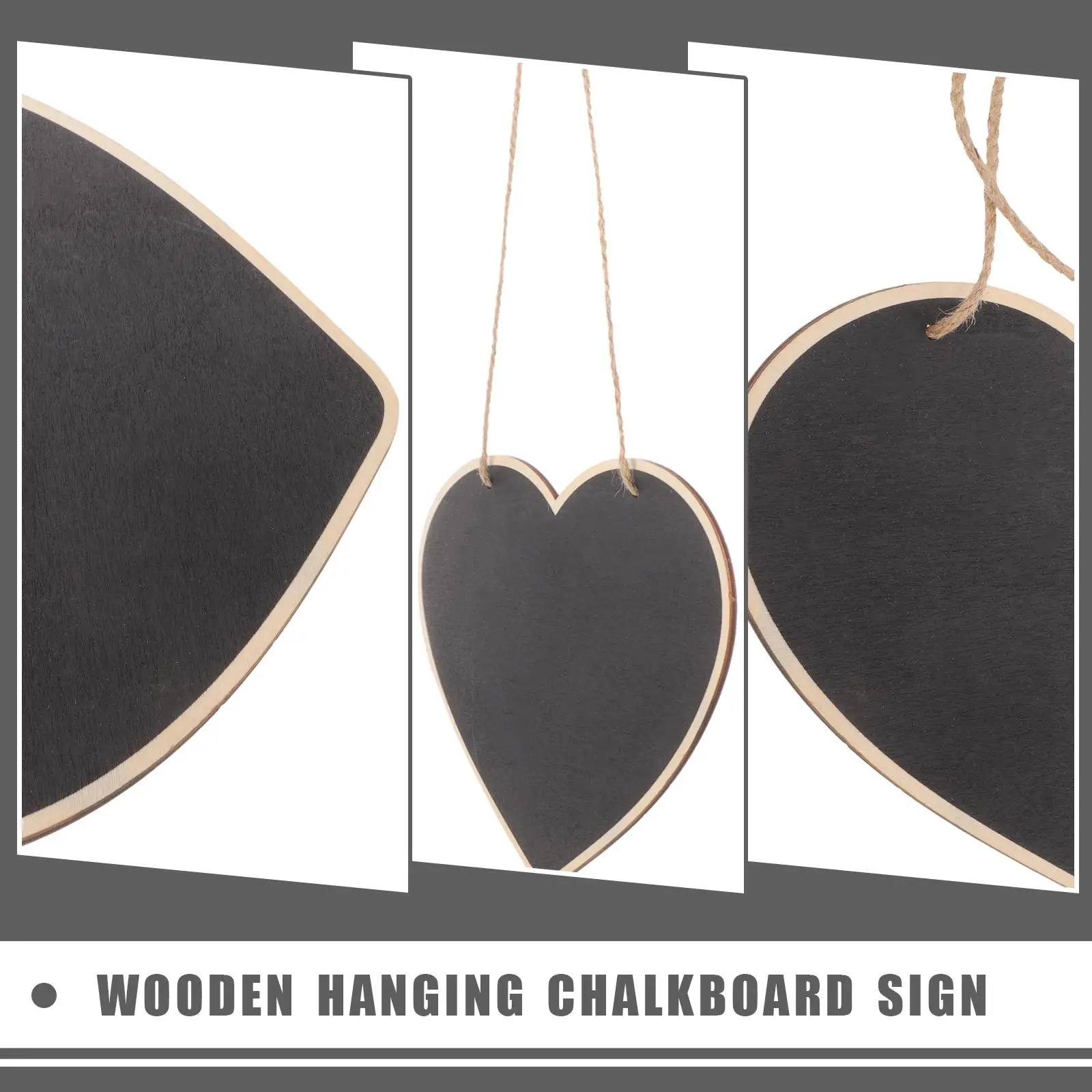 Tabletop Message Board Whiteboard Blackboard Sign Hemp Rope Signs