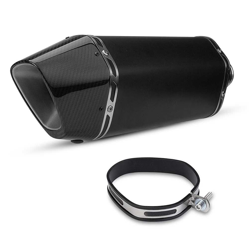 

Intelligent Library High Quality 36-51mm Carbon Fiber Motorcycle Muffler Exhaust Pipe Stainless Steel New Condition Universal Mo
