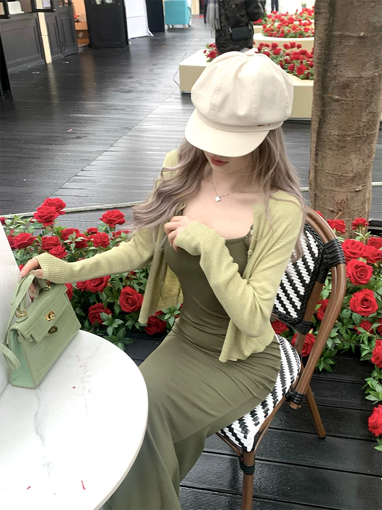 

Женский шерстяной кардиган с драпировкой, свободного кроя, весенняя новинка, вязаная верхняя одежда с подплечниками, длинными рукавами, V-образным вырезом и застежкой на пуговицах