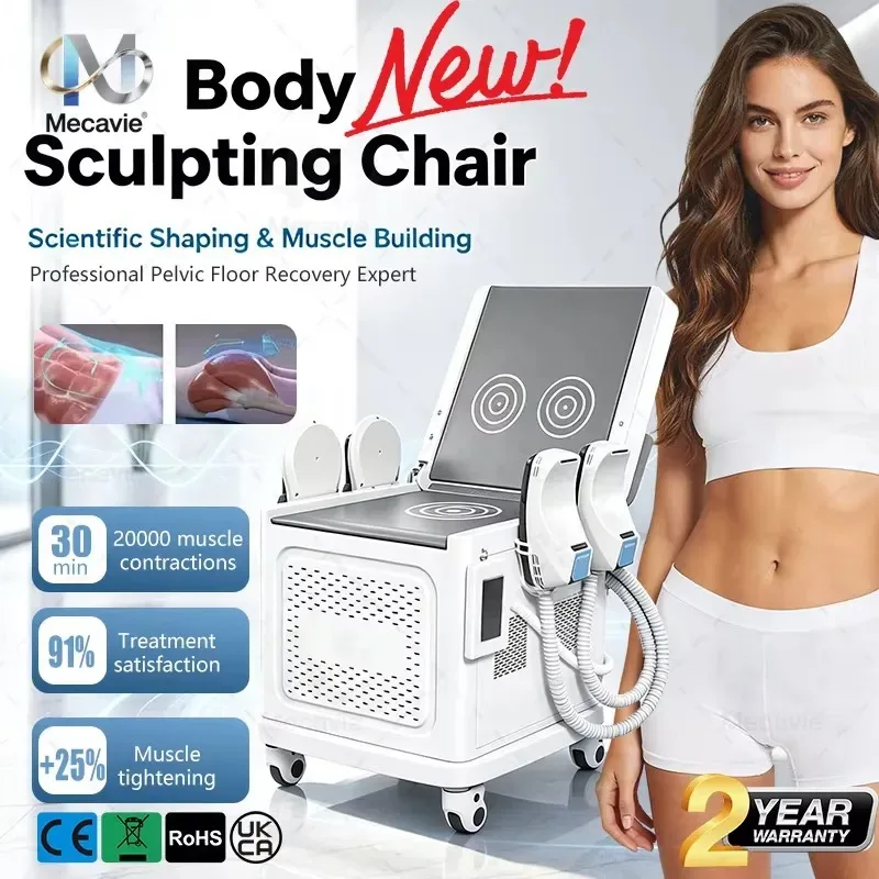 2026 Dual Head EMS Contouring Machine,Non-Invasive Reduction, Muscle Building, Lifting Salon Shaping
