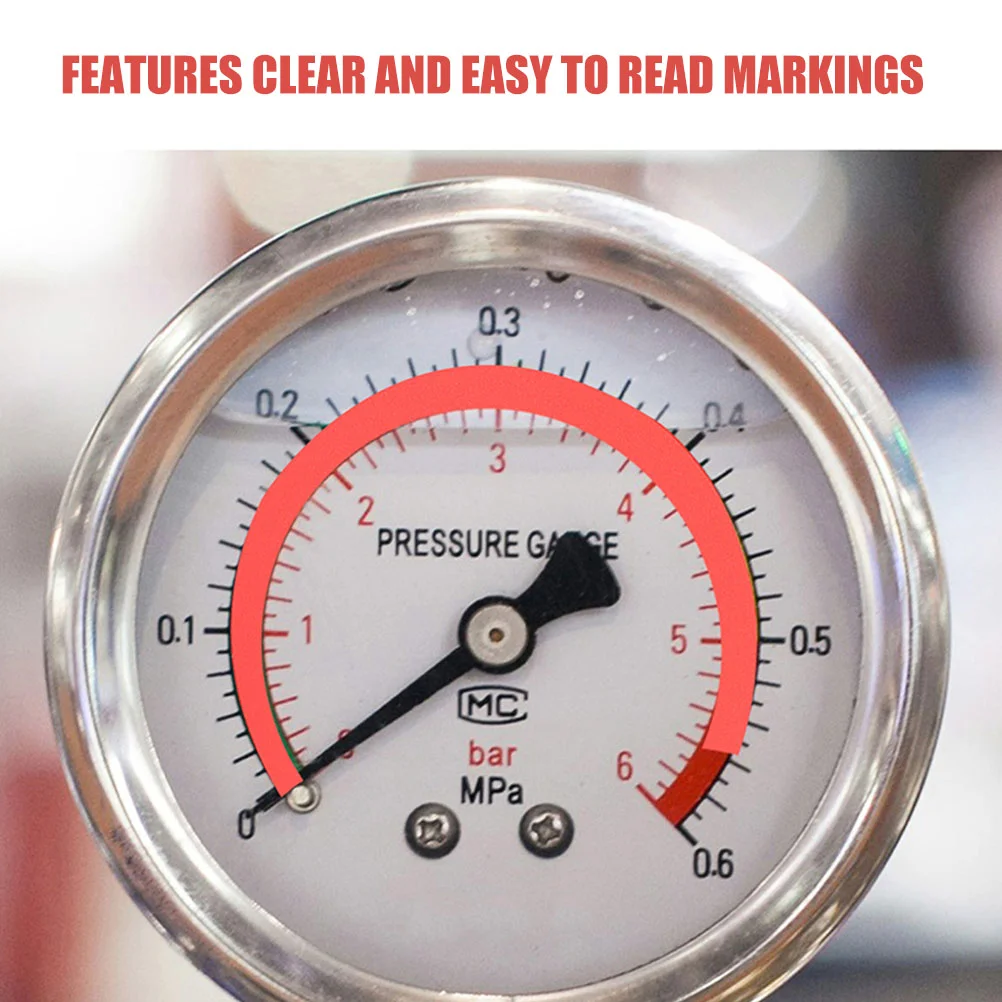 15 Pcs Logo Sticker Pressure Gauge Identification Tag Pvc Reflective Circle Stickers