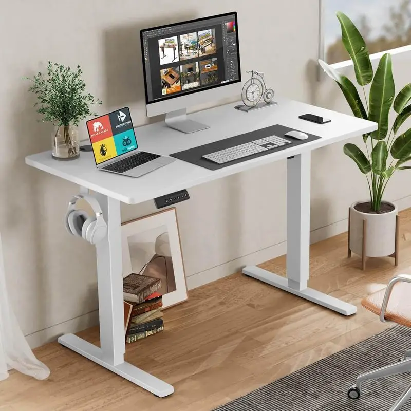 Electric Standing Desk, Height Adjustable Sit to Stand Ergonomic Computer Desk for Family, 40'' x 24"