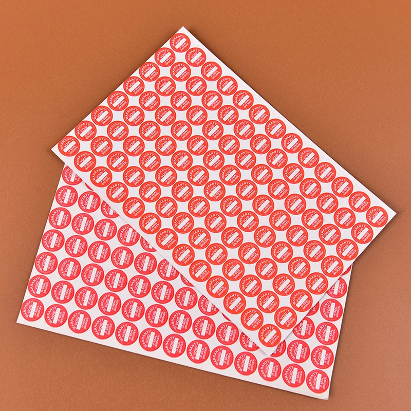 208Pc 10Mm Garantie Breekbare Zegel Label Sticker Universele Gegarandeerde Leegte Sticker