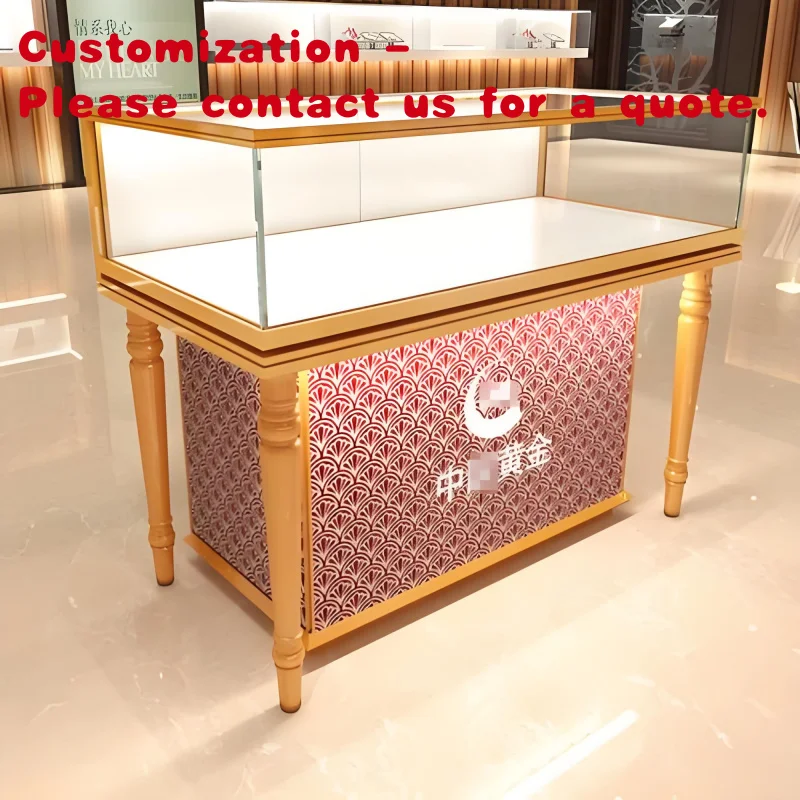 custom.Customizable Luxury Jewelry Watch Minimalist Painted Iron-made Backless Multi-Use Display Cabinet