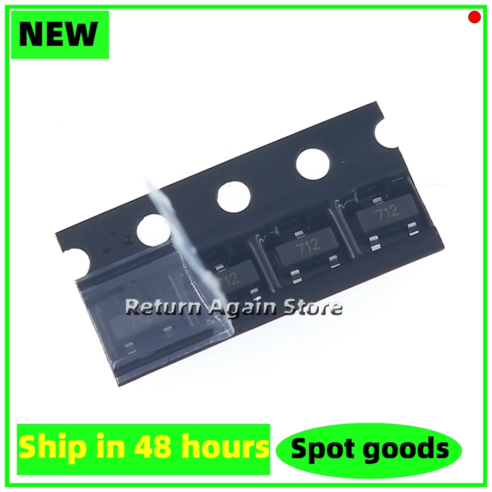 10PCS/LOT PSM712-LF-T7 SM712-02HTG 712 SM05-7 TV1SM712.TCT 712 SOT-23 Diodo de protección electrostática ESD/TVS nuevo