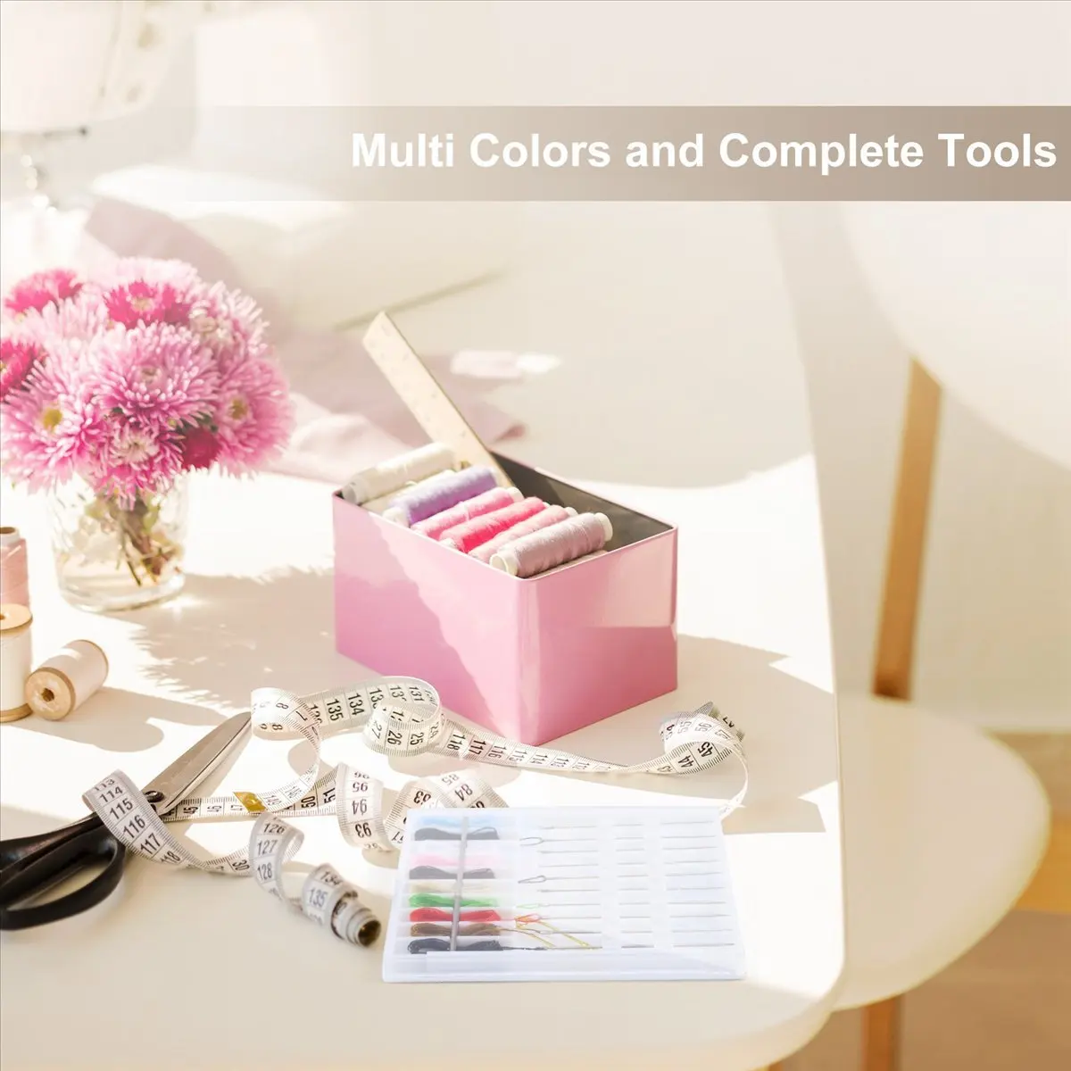 【STABLE QUALITY】14 Boxes Mini Quick Fix Sewing Kit Easy Pre Threaded Needle Kit Basic Personal Sewing Kit Plastic Threaded Needl