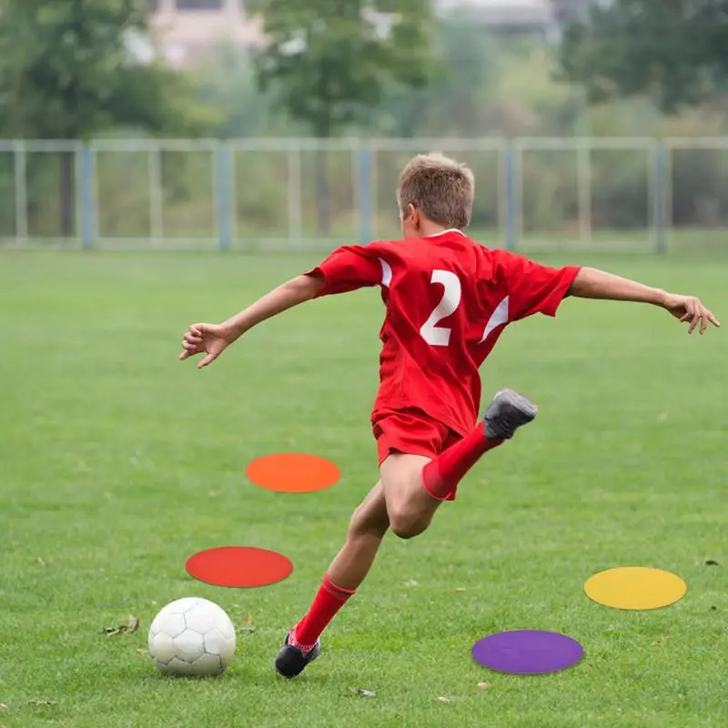 Floor Spot Markers Color Plane Logo Plate Non-Slip Agility Dots Perfect For Sports Soccer Basketball Gym Training Dance Classes