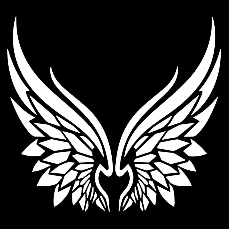 YUIN Personality Tribal Angel Wings Pattern Decorative Car Sticker Creative PVC Body Trunk Cars Accessories Waterproof Stickers