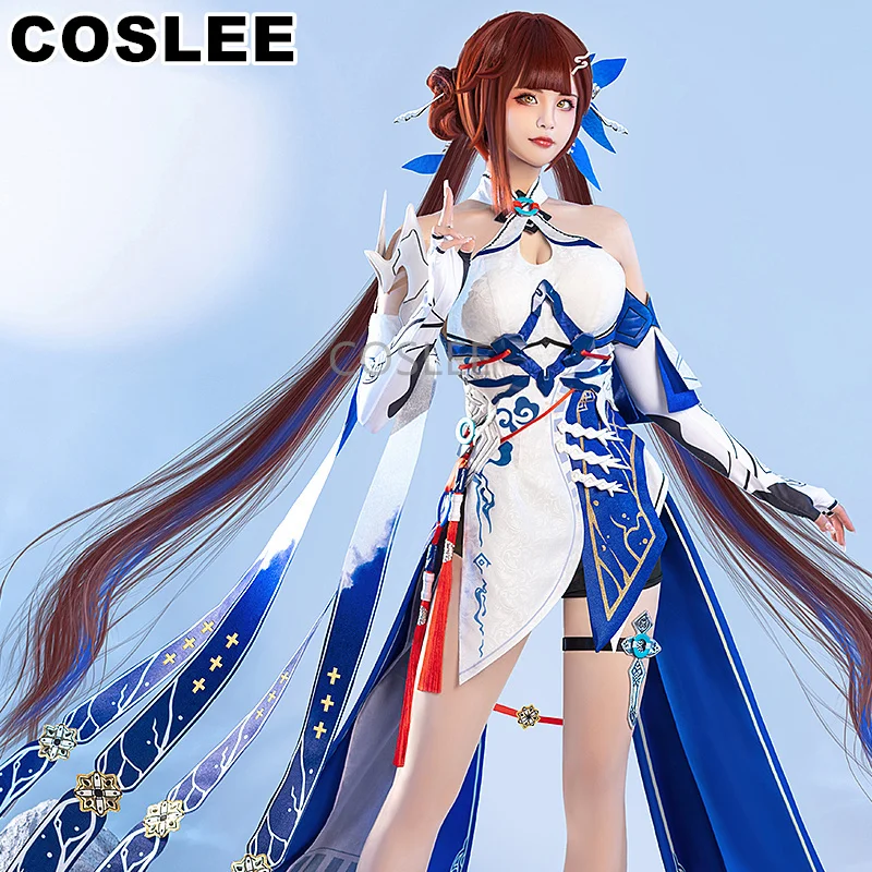 COSLEE Honkai Impact 3rd Li Sushang Cosplay Costume Gorgeous Dress Uniform Game Suit Role Play Halloween Party Outfit New 2023