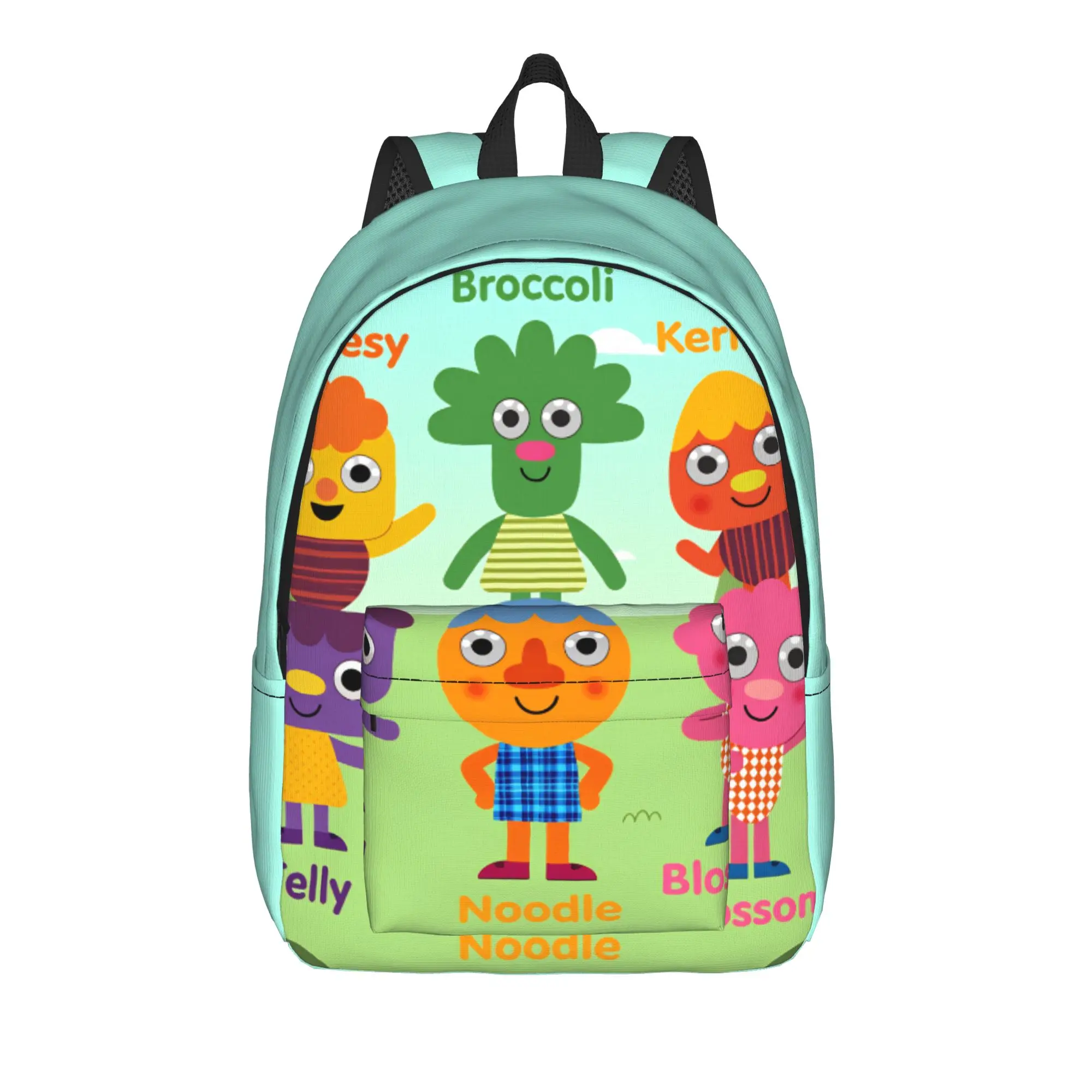 Noodle & Pals Micro Backpack Super Simple Unisex Polyester Daily Backpacks Soft Kawaii High School Bags Rucksack
