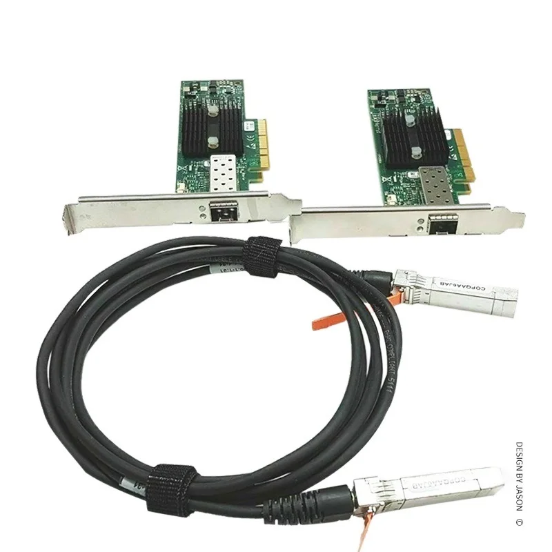 Go! LOT OF 2 MNPA19-XTR 10GB Mellanox ConnectX-2 10Gbe 1m SFP+ Cable Network Card