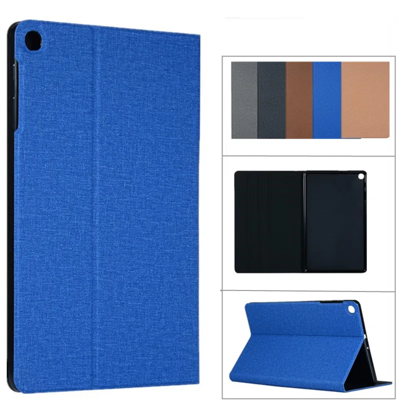 Cloth Case for Samsung Galaxy Tab A 10.1 2019 Model SM-T510 SM-T515 SM T510 T515 Cover Funda Slim Flip Stand Magnetic Table Case