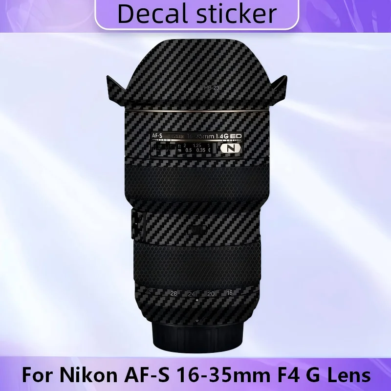 

Для Nikon AF-S 16-35 мм F4 G наклейка на объектив виниловая пленка для объектива защитная наклейка для тела защитное покрытие AFS 1635 F4