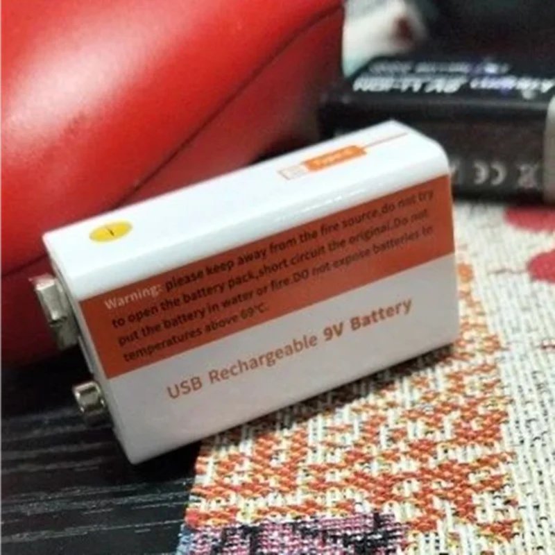 

9V 1100mAh li-ion Rechargeable battery USB 9V Battery for Multimeter Microphone Toy Remote Control KTV use