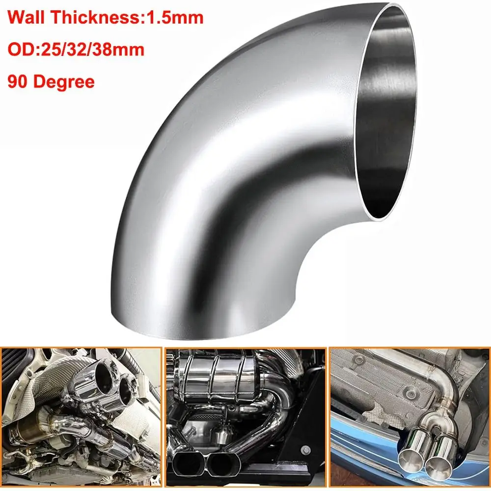 

90 Degree Mandrel Bend Elbow Thicken 1.5 mm 304 Stainless Steel Bend Tube OD 25/32/38MM Stair Handrail Bend