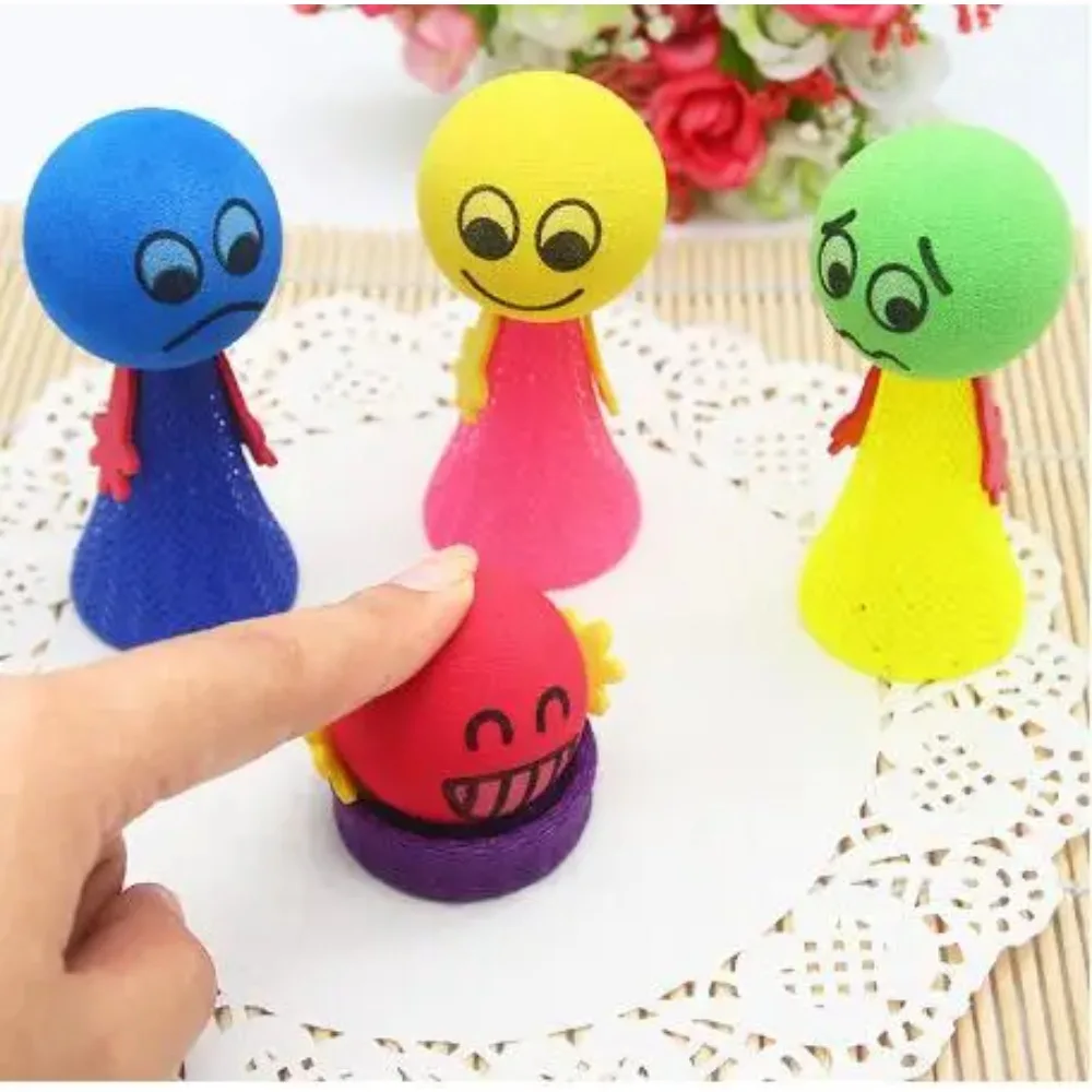 10Pcs Kids Plastic Doll Funny Toy Children Toys Random Multicolor Kids Baby Creative Gift Jump Bounce Elf Party Birthday Fly Man