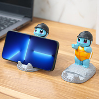 Kawaii Pokemon Figure Squirtle Cute Phone Holder Stand Bracket Support for Tablet Desk Portable Decoration Kids Friends Gift New