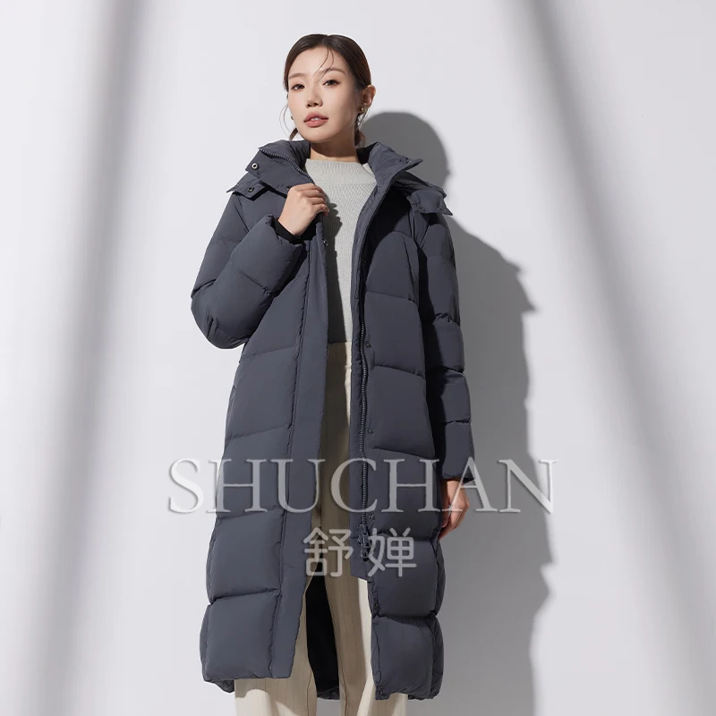 2024 95% Winter Down Jacket Women New 800 Pod Long Winter Thickened Coat 330-402g Puffer Jacket Women windproof waterproof