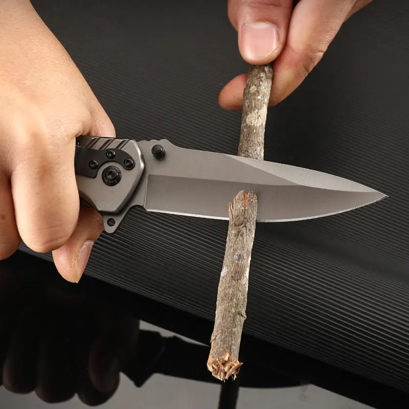 Tactical Survival Knife G10 Camping Folding Knife Stainless Steel Folding Knife Portable Pocket Defense Pocket Knife