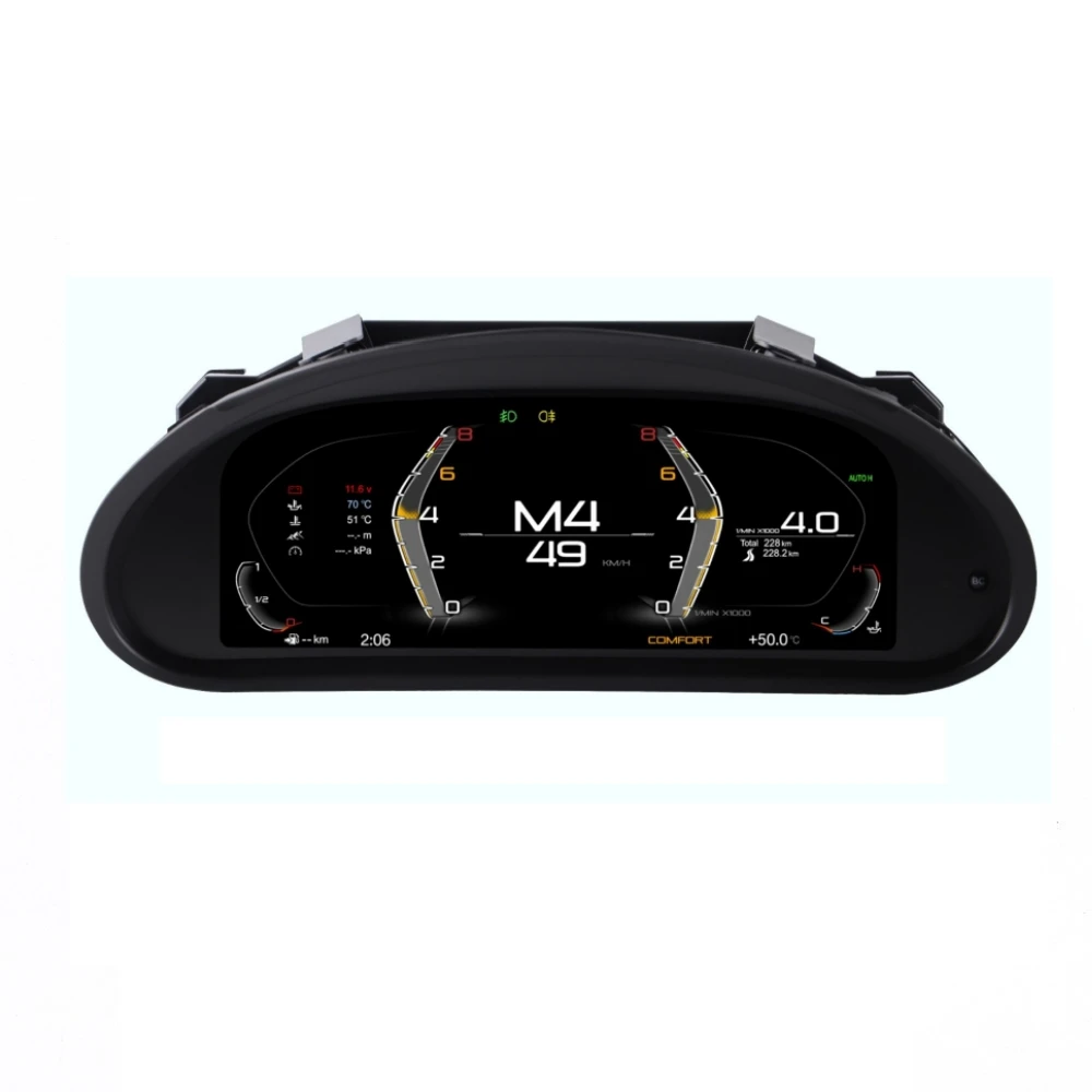 LCD Android Screen For BMW E46 1999-2004 Speedometer Car Digital Cluster Virtual Cockpit Dashboard Instrument Panel Carplay