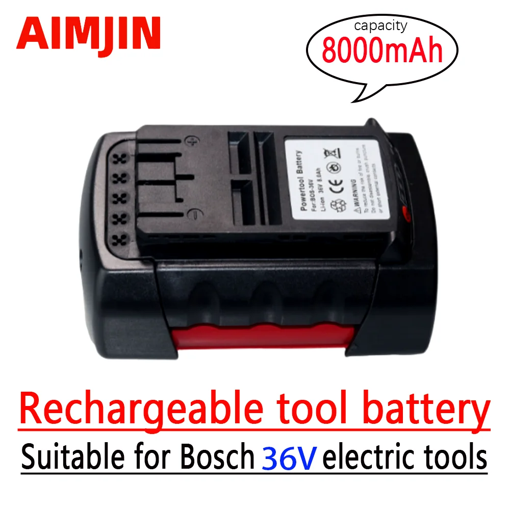 

100% New 36V 8000mAh High-capacity Lithium-Ion Battery For Bosch Replacement BAT810 BAT836 BAT840 GBH3 Power Tool Battery