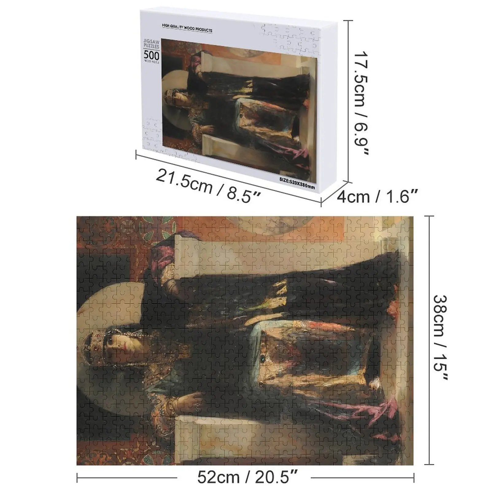 Saint Empress Theodora Enthroned-Jean Joseph Benjamin-Constant Jigsaw Puzzle Personalised Toys Wood Adults Puzzle