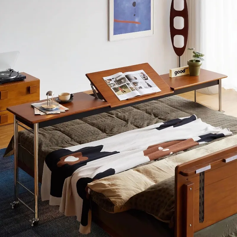 Solid wood computer desk household lazy bed table workbench