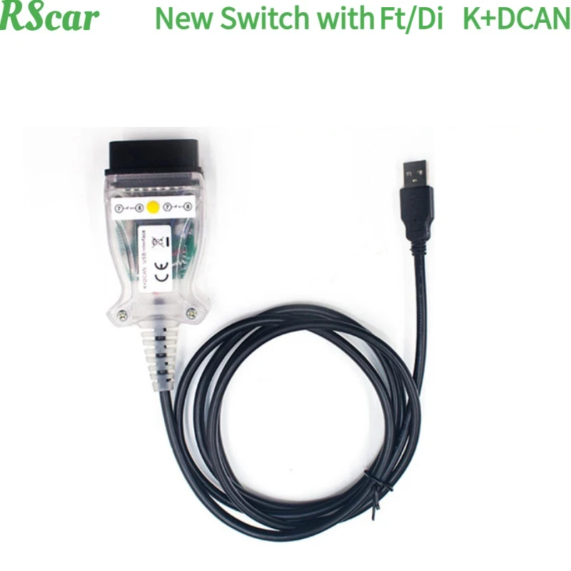 NEW Full Chip for BMW K DCAN K+CAN Ft/Di Chip USB Diagnostic Interface INPA Compatible for BMW Series New Design Diagnosis Tool