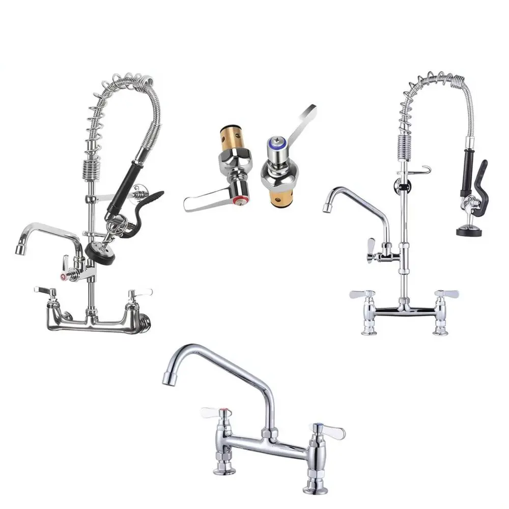 Brass Mixer Tap Valve Replacement For 002713 40 002714 40 Commercial Kitchen Faucet Repair Accessory Fittings