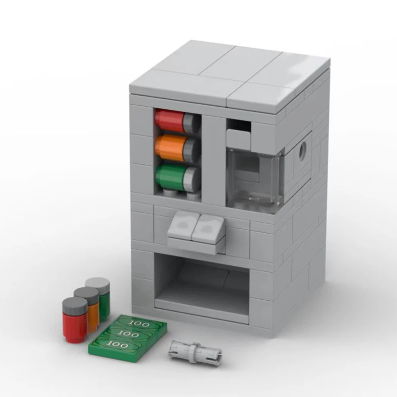 

Монетный торговый автомат MOC, кирпичи, строительные блоки «сделай сам», детские развивающие игрушки для мальчиков и девочек, подарок на день рождения