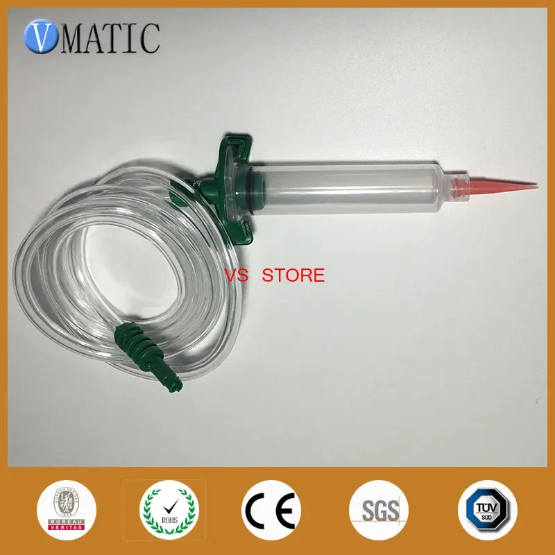 Free Shipping Trade Assurance Quality 5cc/ml Dispenser Dispensing Needle Tips Pneumatic Syringe Barrel Valve Robot Adapter