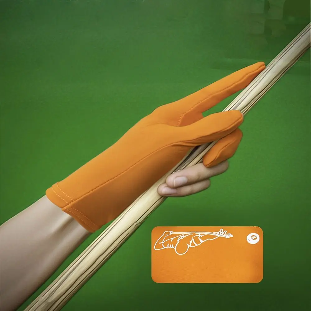 

1Pc Elastic Billiards Glove Non Slip Breathable Three-Finger Glove Wear-resistant Snooker Billiard Glove Billiard Accessories