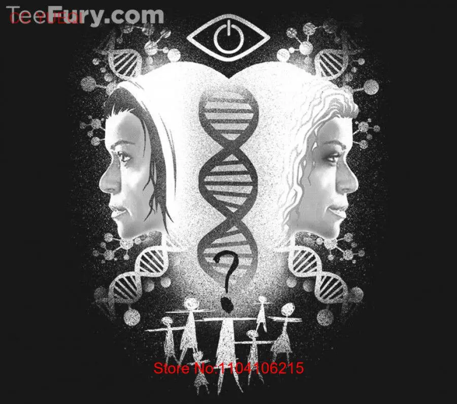 ORPHAN BLACK Clones Sarah Manning Felix Helena Clone Club Womens T-Shirt SMALL