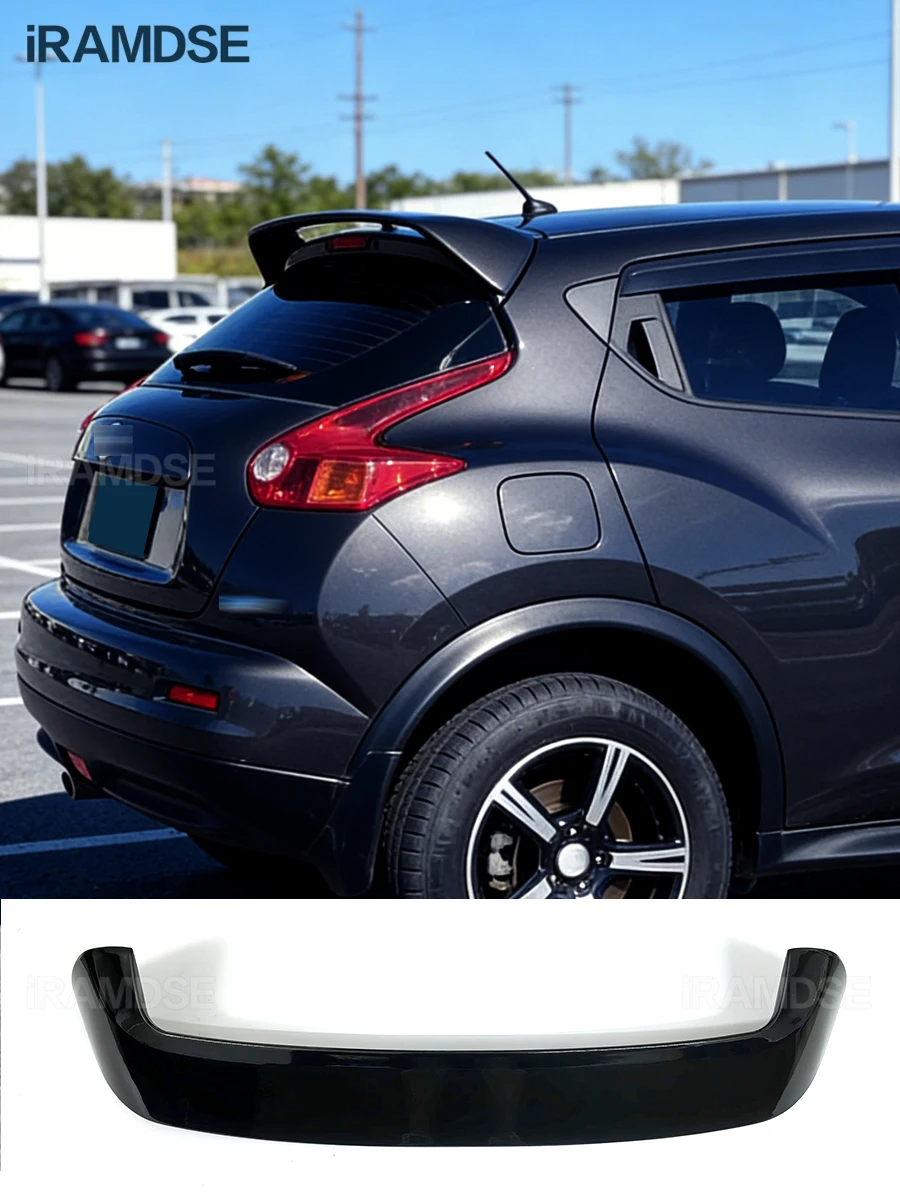 

Спойлер для Nissan JUKE 2008-2015, глянцевый черный, на крышу, на заднее стекло, аксессуар для багажника