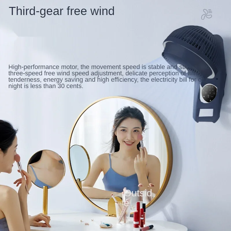 リモコン付きウォールファン,家庭用ヘッド,常夜灯機能,大規模な空気ボリューム,スパイラルファン,寝室用