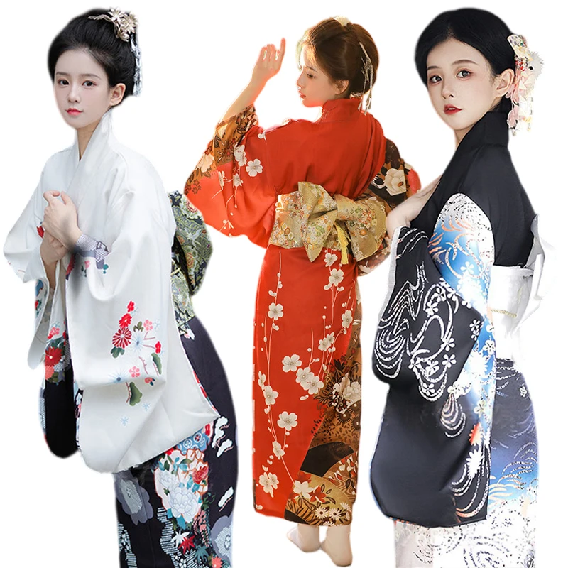 

Summer Fashion Photography Clothes Party Dress Women Japanese Traditional Yukata Haori Kimonos Cosplay Blouse Gown