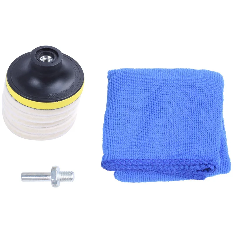 

A53Q-40PC 3Inch 75Mm Felt Polishing Pad Windscreen Scratch Repair Glass Polishing Kit