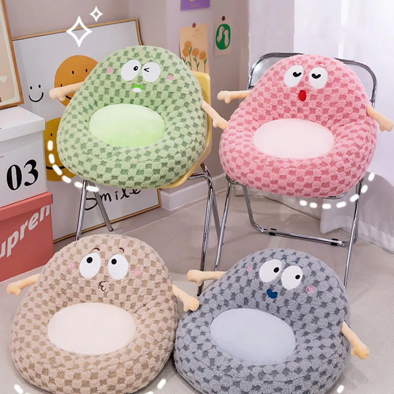 Cartoon Monster Half Surrounding Seat Cushion Tatami Floating Window Plush Rush Cushion Detachable Sofa Living Room Decoration