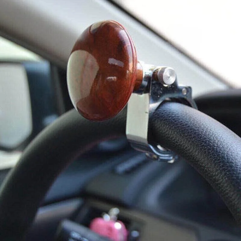 Car Steering Wheel Helper Ball Metal Single Hand Turning Automobile Mounted Ball Bearing Directional Assistance Gloves