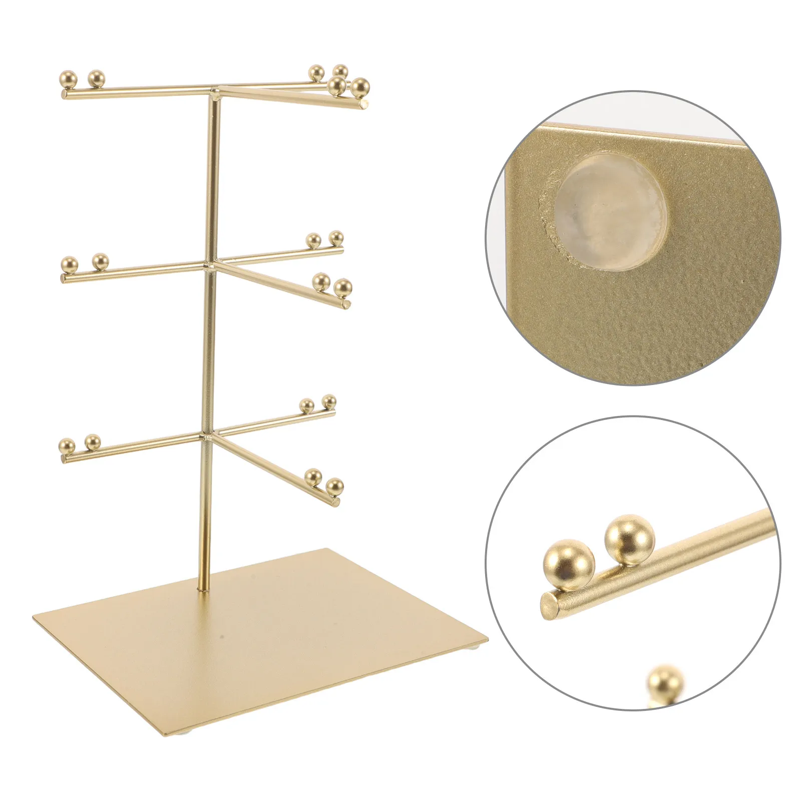 3-Tier Eyewear Display Rack Metal Sunglasses Stand Organizer for Glasses Storage Showcase Retail Display Modern Minimalist Space